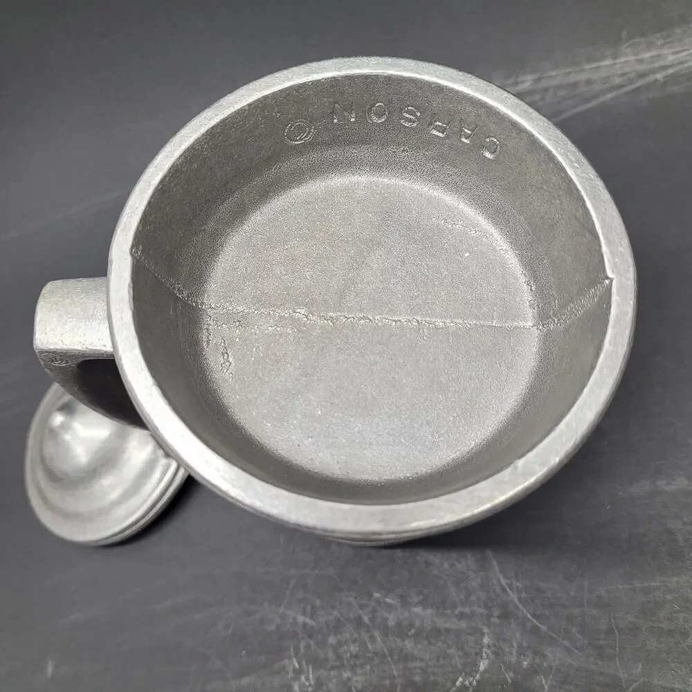 Vtg Carson Pewter St. Joes Vancouver Sausagefest Beer Mug Stein Flip Lid 1983 6